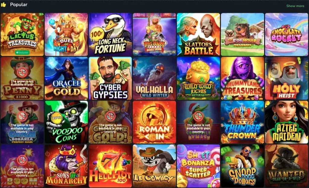 Игровые автоматы Кактус Казино